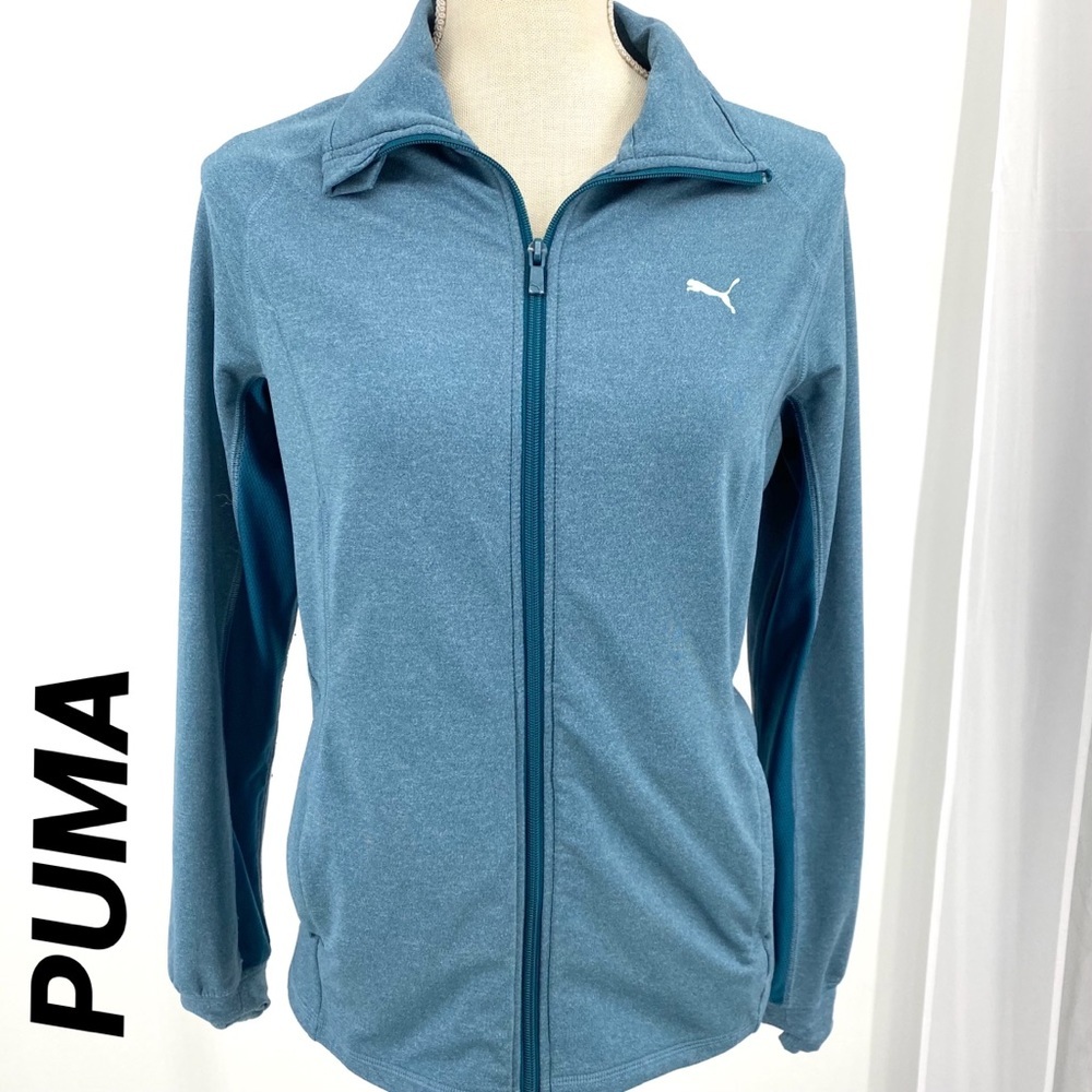 PUMA Blue front zipper long sleeve Jacket